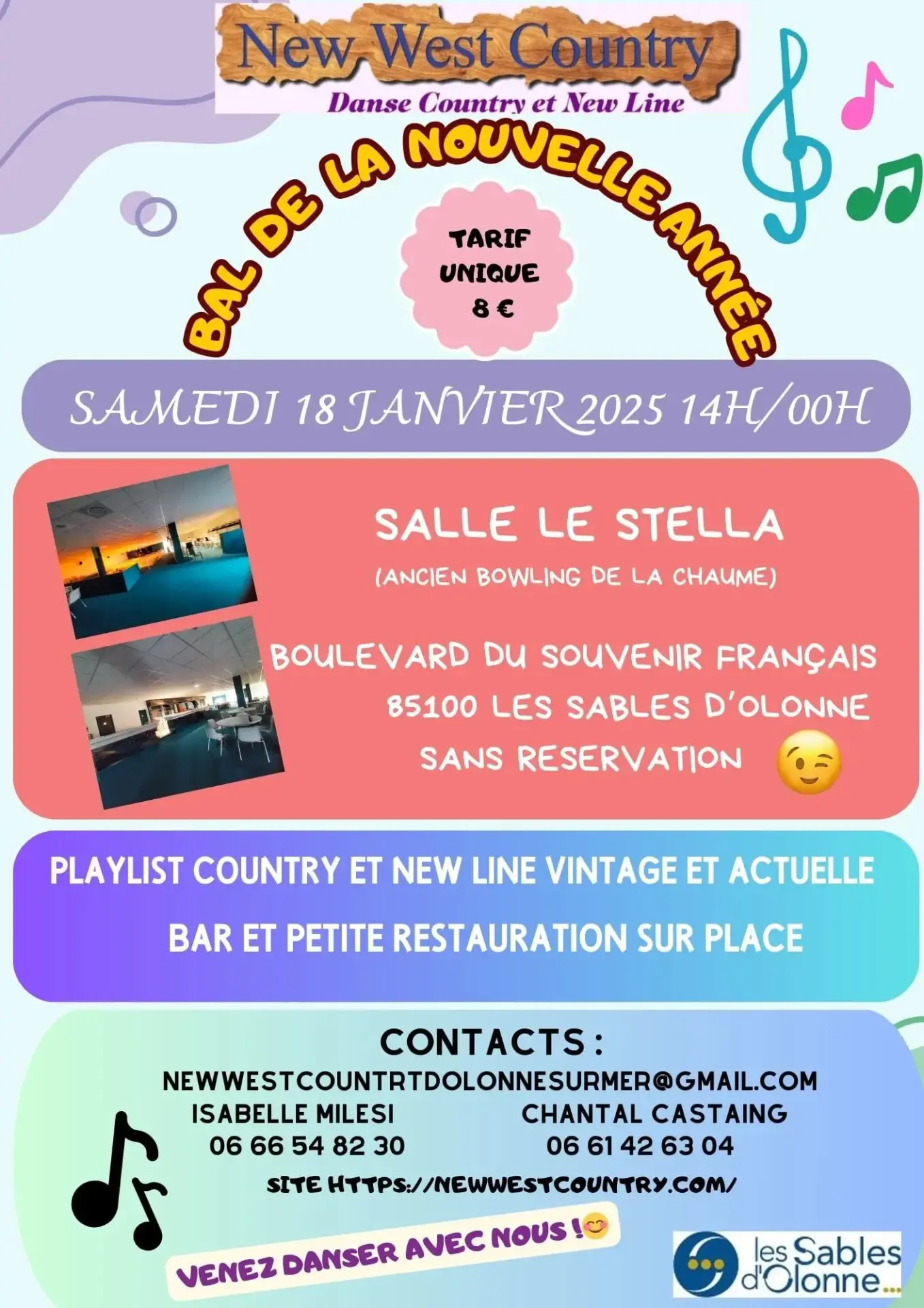 New west country bal du 18 janvier 2025
