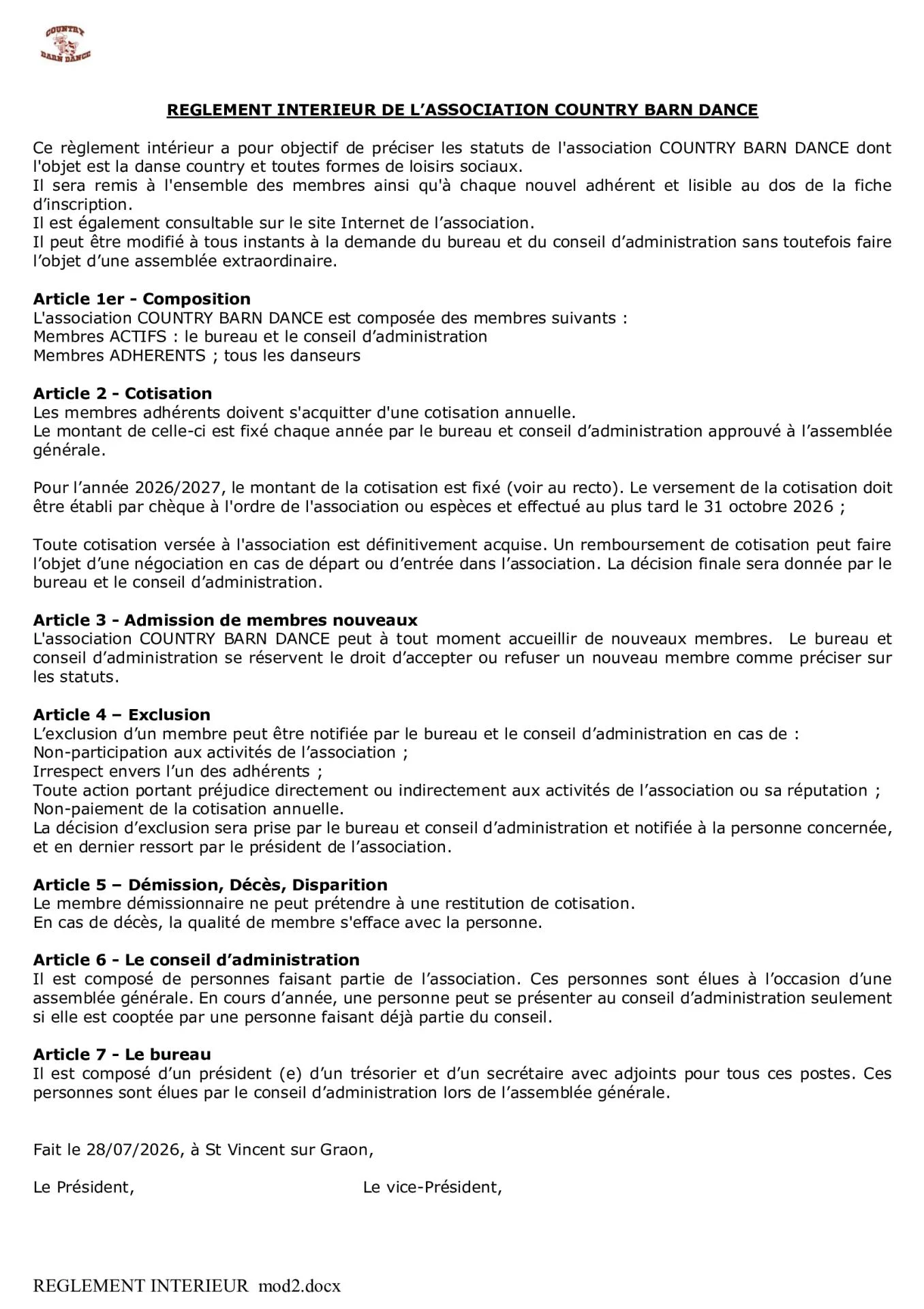 Reglement interieur mod2